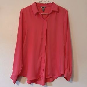 H&M salmon blouse